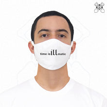 Load image into Gallery viewer, Time is illmatic Face Mask - White
